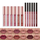 Kit Completo de Lábios: Batom Matte + Lápis Labial para Contorno À Prova d'água
