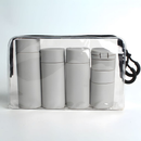 Conjunto de embalagem para artigos de higiene pessoal de viagem, xampu e loção