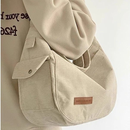 Bolsa Novo Estilo Bolsa De Moda De Ombro Unissex De Grande Capacidade Bolsa De Veludo