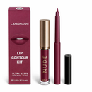 Kit Completo de Lábios: Batom Matte + Lápis Labial para Contorno À Prova d'água